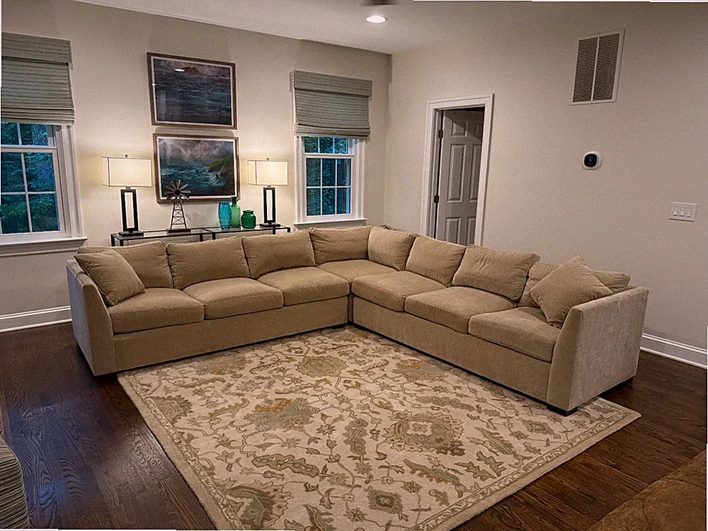 Mint Condition Sectional Sofa - Custom Kravet 116" W x 116" D x 33" H