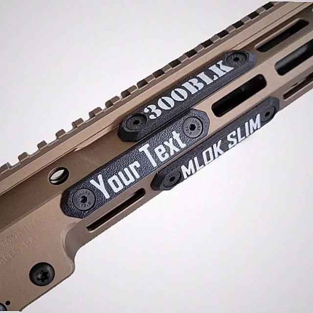MLOK Custom Rail Cover, 2 Slot, High Temp, M-LOK