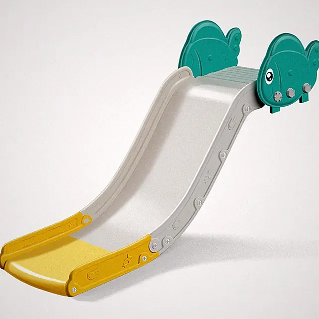 MOCUTEEN Toddler Couch Slide Indoor Kids Slide for Bed Stairs Fish Design