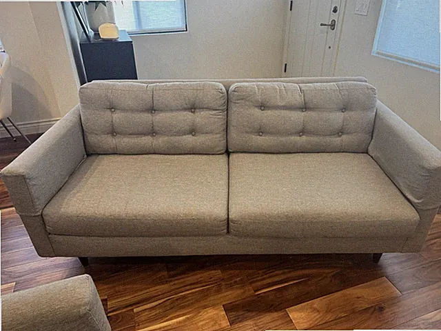 Modern 4 Seater Sofa (2) Couch Loveseat, West Elm, Pottery Barn, Mid Century