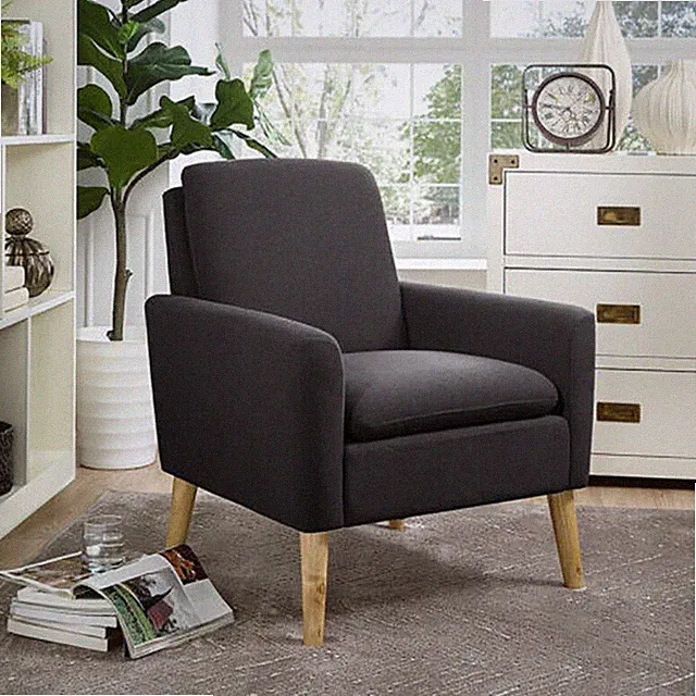 Modern Accent Armchair Padded Soft Seat Single Sofa for Living Room Bedroom