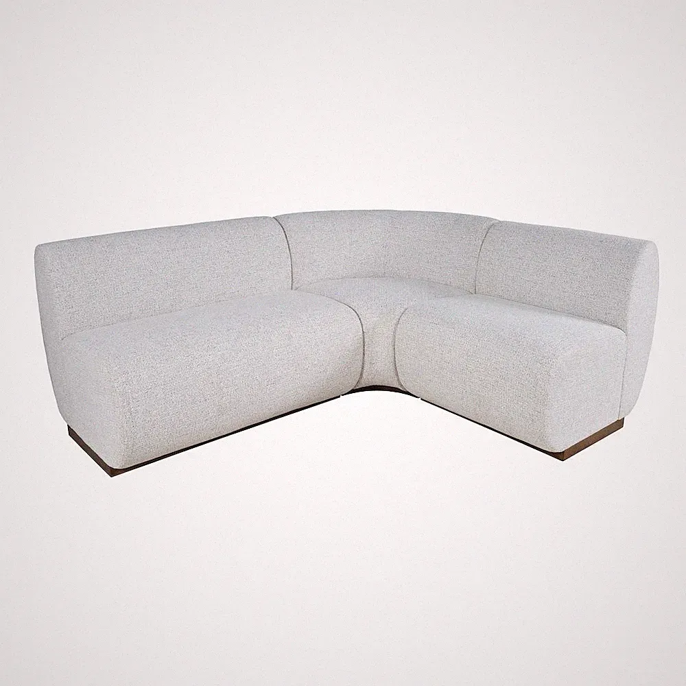 Modern Banquette Upholstered Sectional Bench Seating with Performance Fabric