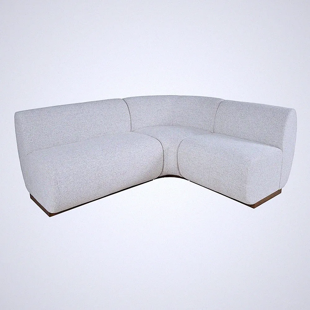 Modern Banquette Upholstered Sectional Bench Seating with Performance Fabric