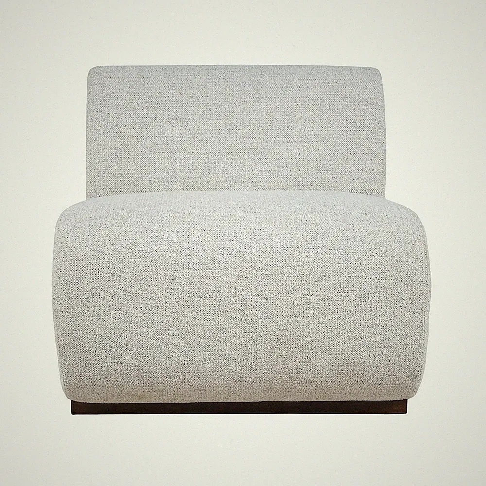 Modern Banquette Upholstered Sectional One Seat Bench with Performance Fabric