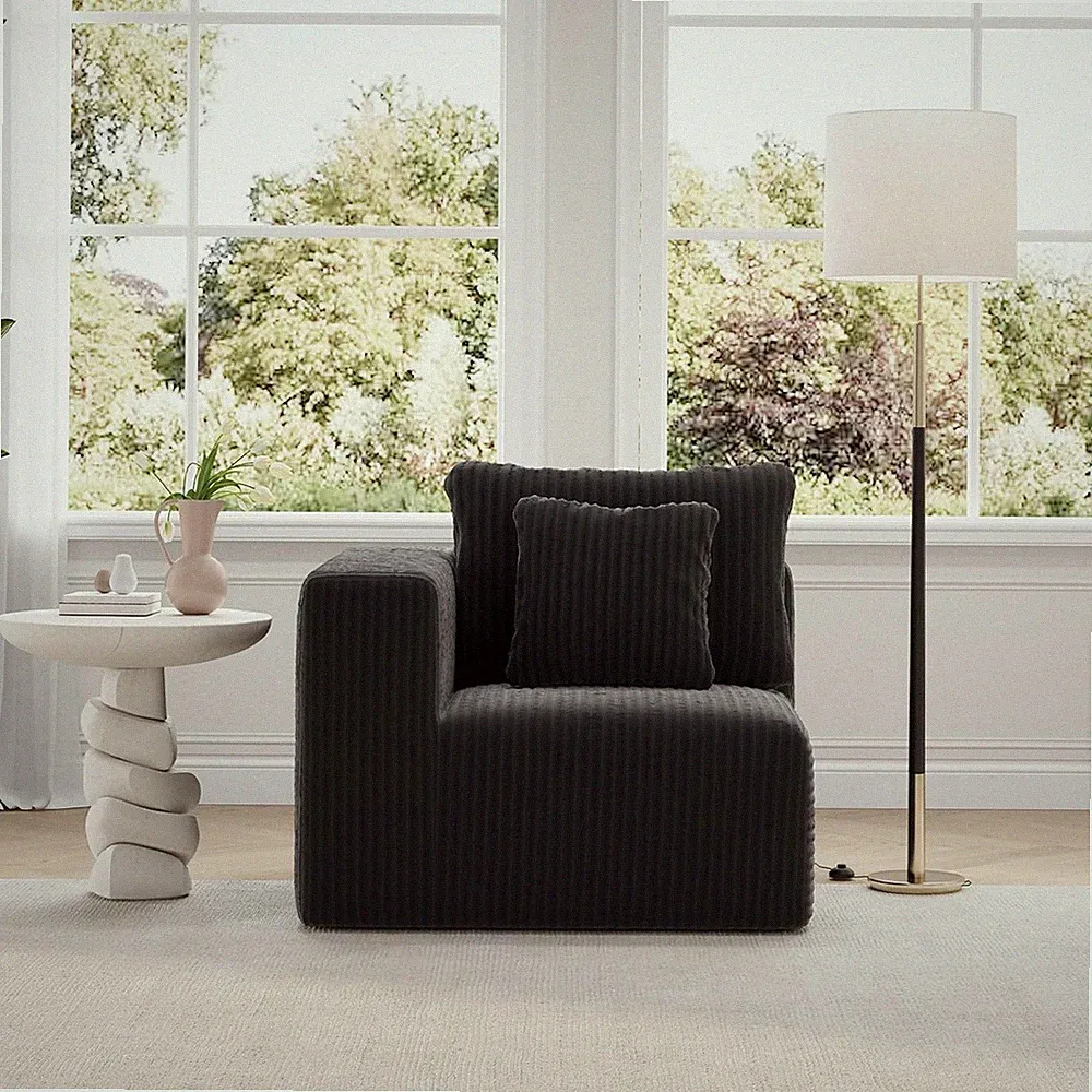 Modern Cloud Modular Sectional Sofa - No Assembly Needed, Left-Arm Seat