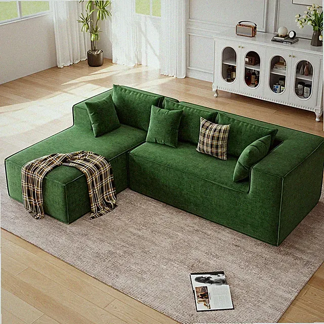 Modern Comfort Modular Sectional Sofa for Living Room Deep Seat L-Shaped Couch