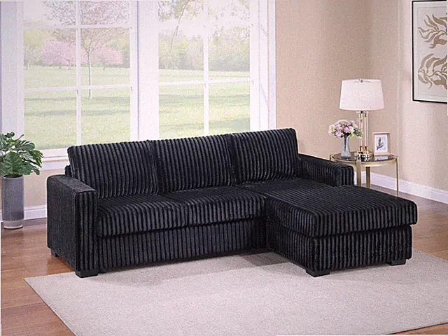 Modern Contemporary Style 2pc Sectional Sofa Right Arm Chaise Left Arm Sofa Pla