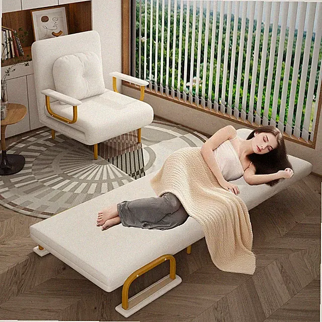 Modern Convertible Sofa Bed Folding Sleeper Chair Couch Lounge Couch With Pillow