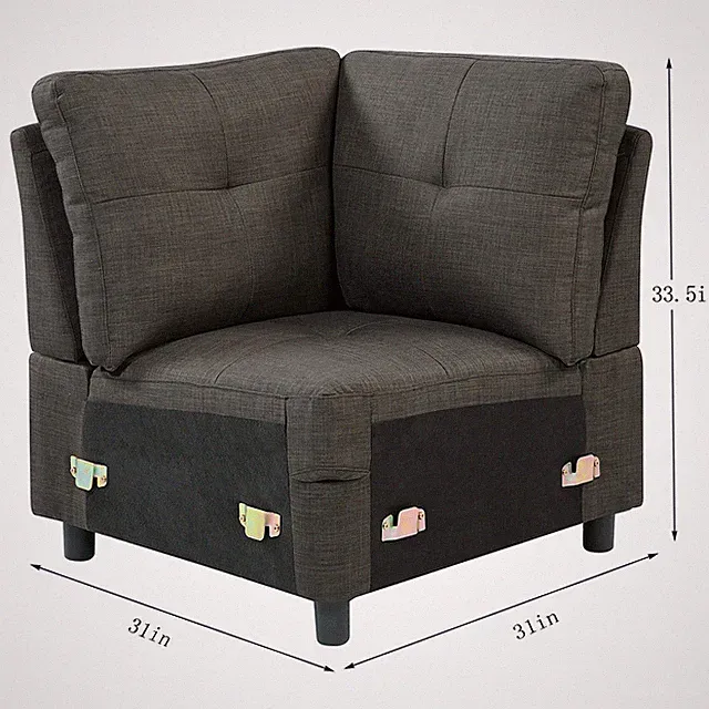 Modern Fabric Modular Sectional Sofa - Stylish and Comfortable Living Room Couch