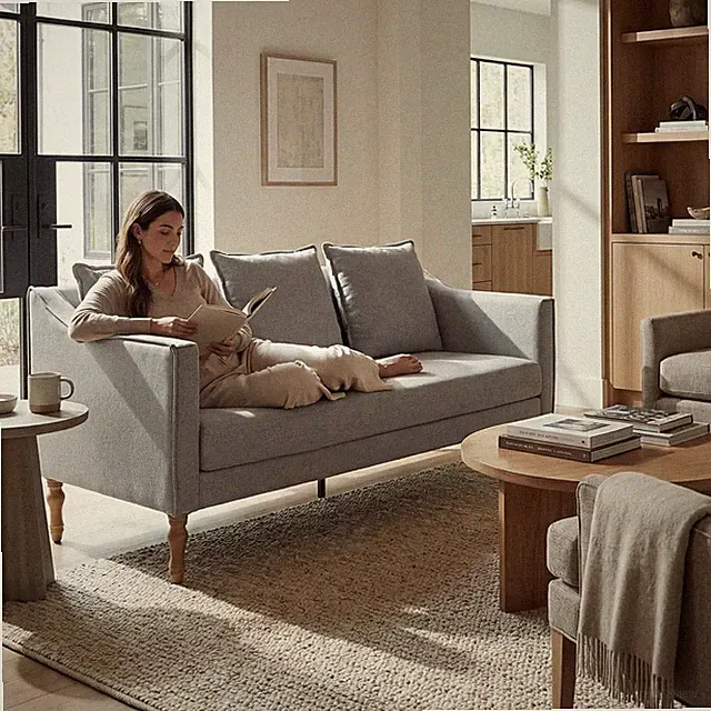 Modern Farmhouse Couch for Living Room Country Rustic Loveseat