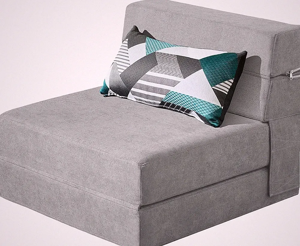 Modern Folding Sofa Bed Chair with Pillow - Lightweight Comfort for Small Spaces