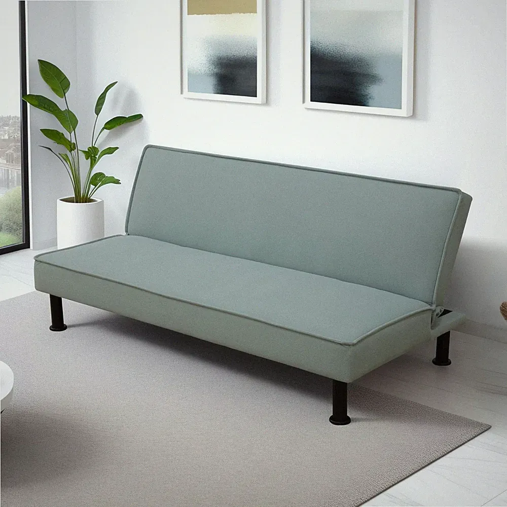 Modern Futon Sofa Bed Green Recliner Reclining Loveseat Couch Sleeper Apartment