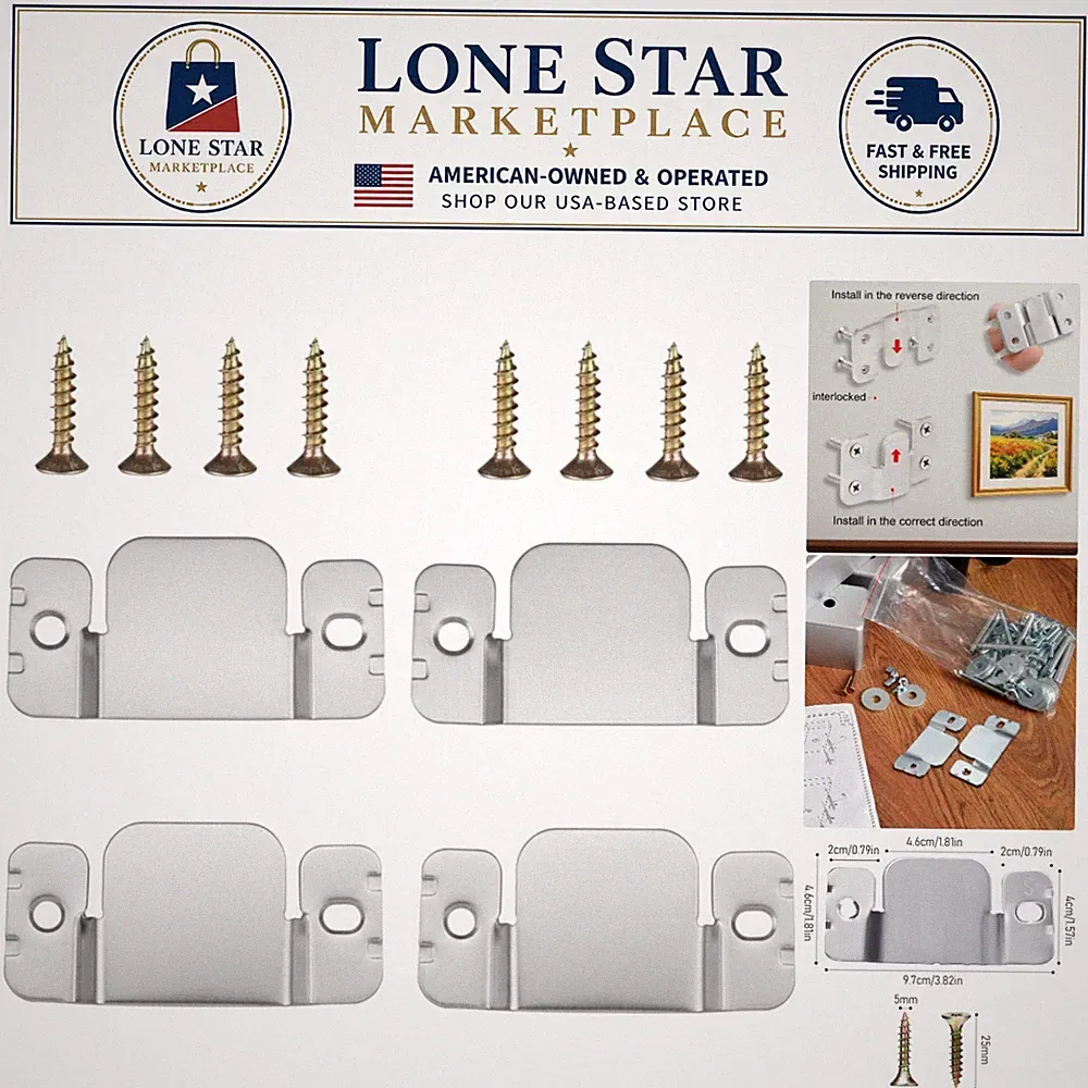 Modern Interlocking Sectional Sofa Connectors Set with Screws - Easy Install