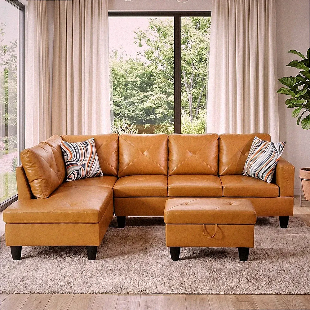 Orange Leather