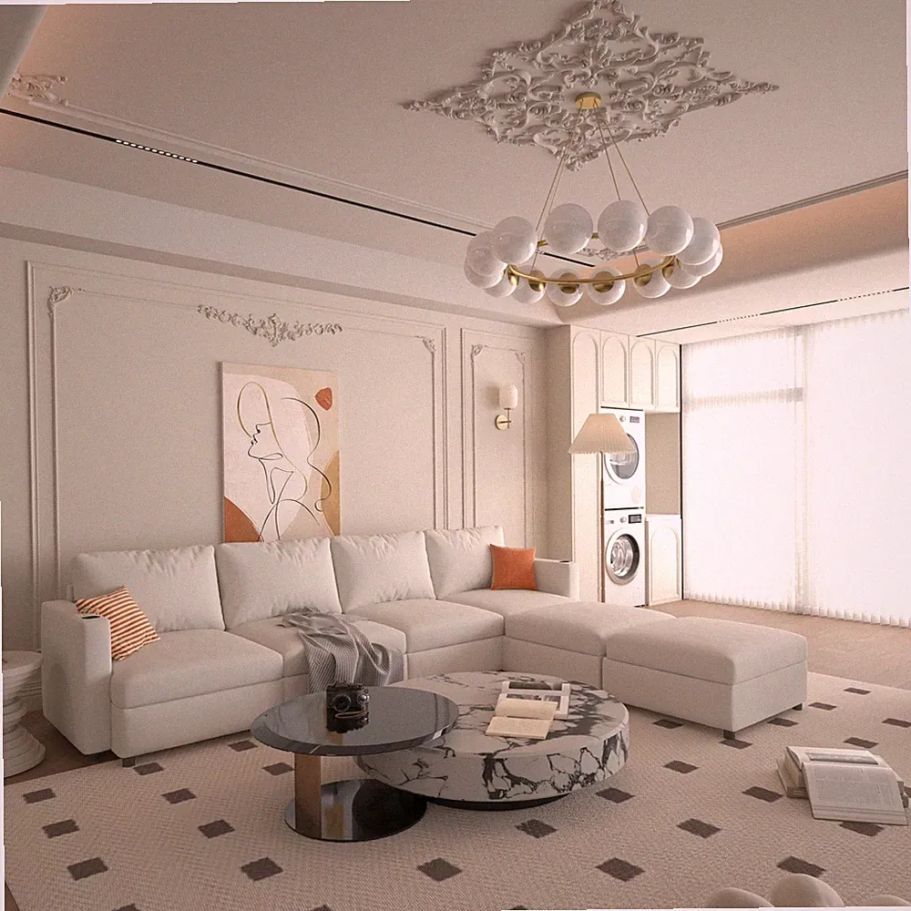 Modern Large Sectional Sofa, U-Shape Modular Sectional Couch with Storage Func