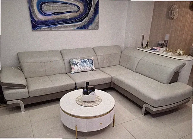 Modern Leather Sectional Sofa w/ Power Recline & Expandable Bed (Twin Size)