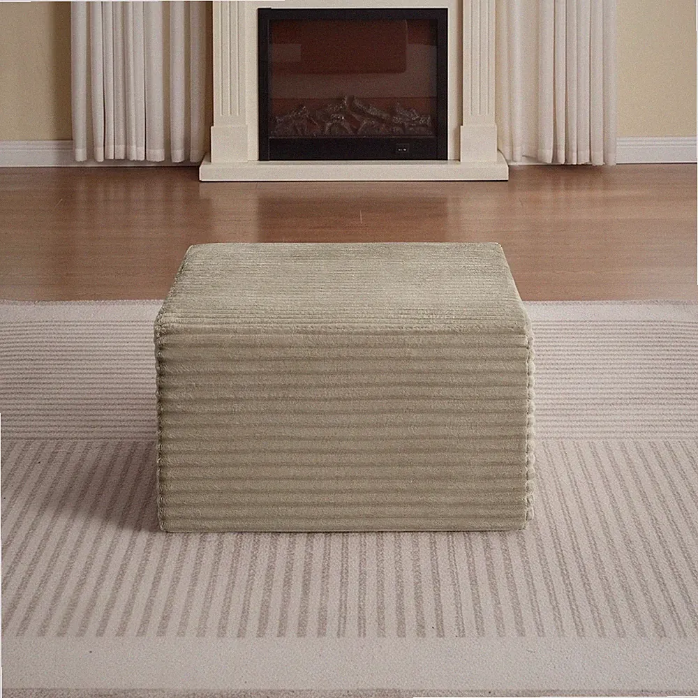 Modern Modular Sectional Sofa, Corduroy, Camel, No Assembly