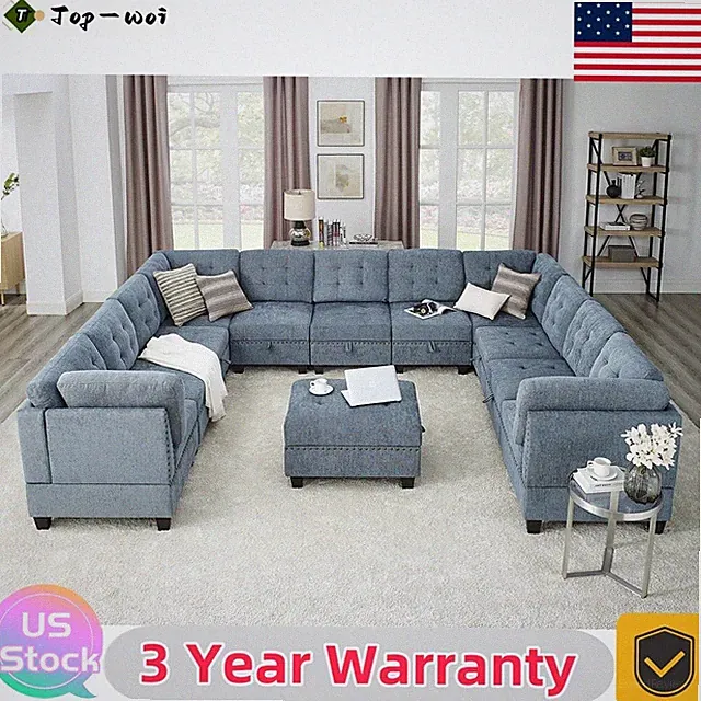 Modern Modular Sectional Sofa DIY Single Chair Corner U Shape Combination Color