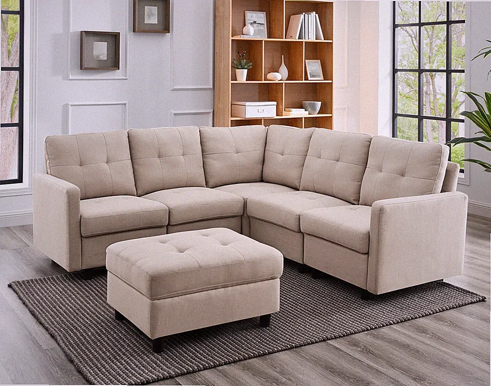 Modern Modular Sectional Sofa Living Room Furniture Set Casual DIY Couch