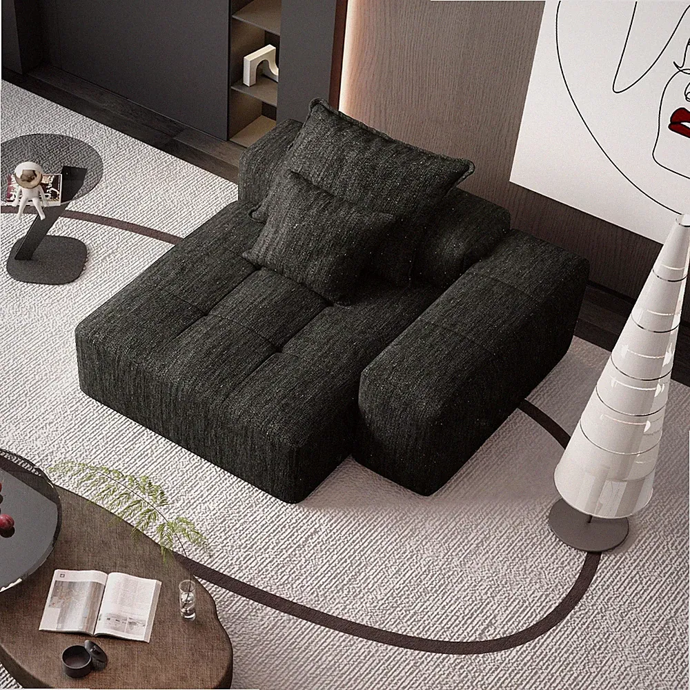 Modern Oversized Modular Sectional Sofa,Sparkling Chenille Fabric Soft Cushion S