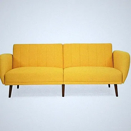 Modern Scandinavian Yellow Linen Sofa Bed - ($800+ at Bed Bath n Beyond)