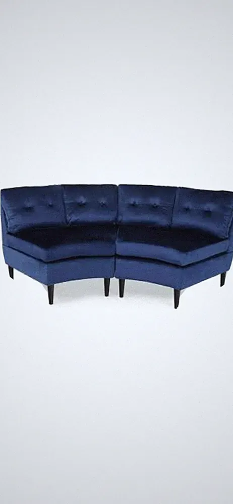 Modesty Glam Velvet Modular 2 Seater Sectional