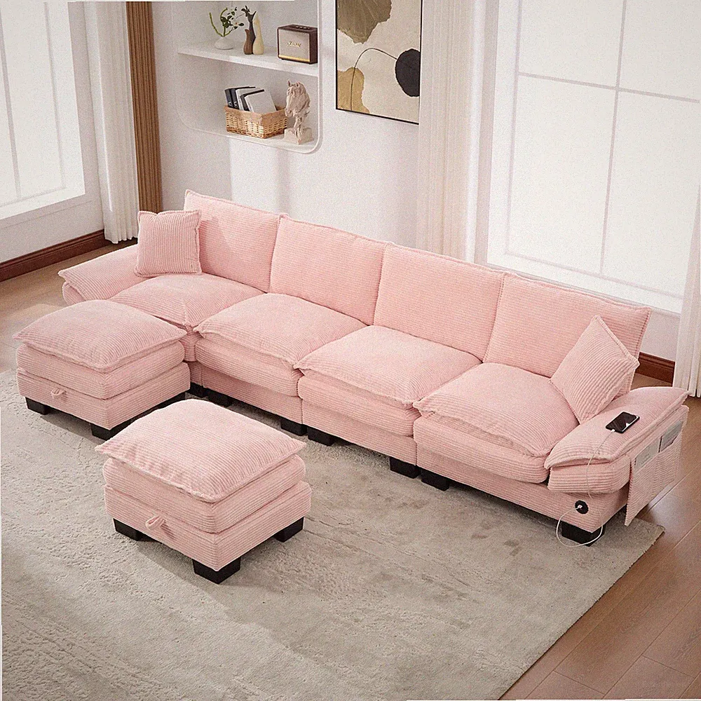 Pink Sectional Sofas