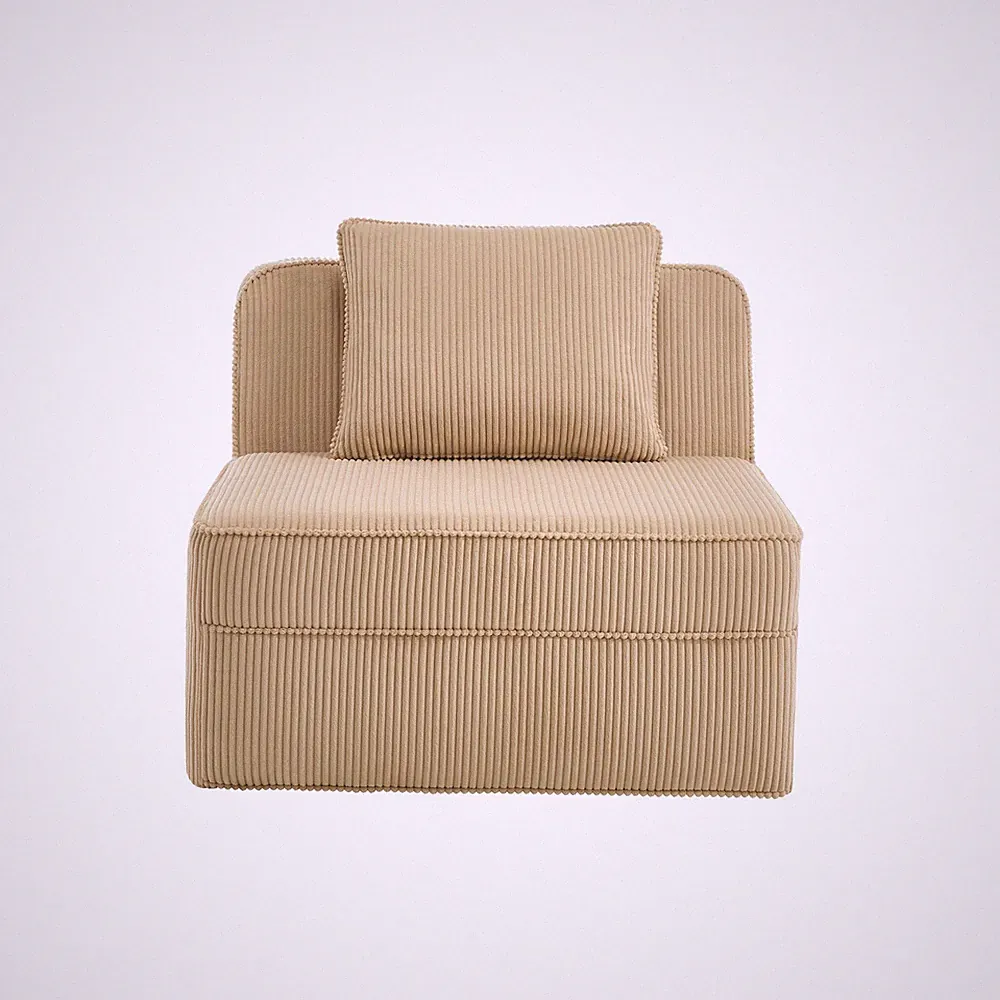 Modular Corduroy Cloud Sofa, Boneless Sectional, Plush Pet-Friendly