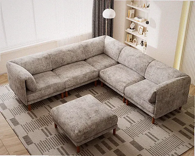 Modular Sectional Cloud Couch, Oversized Large Modern Comfy Sofa