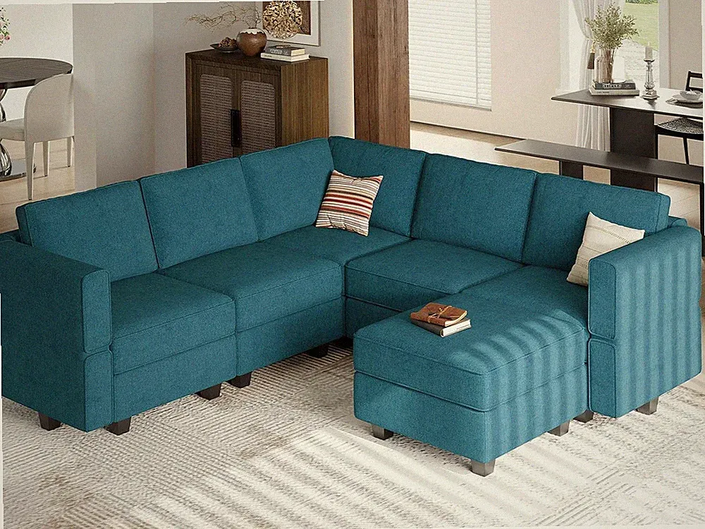 Modular Sectional Couch U-Shape Modulars Reversible Sectional Sofa Convertible C