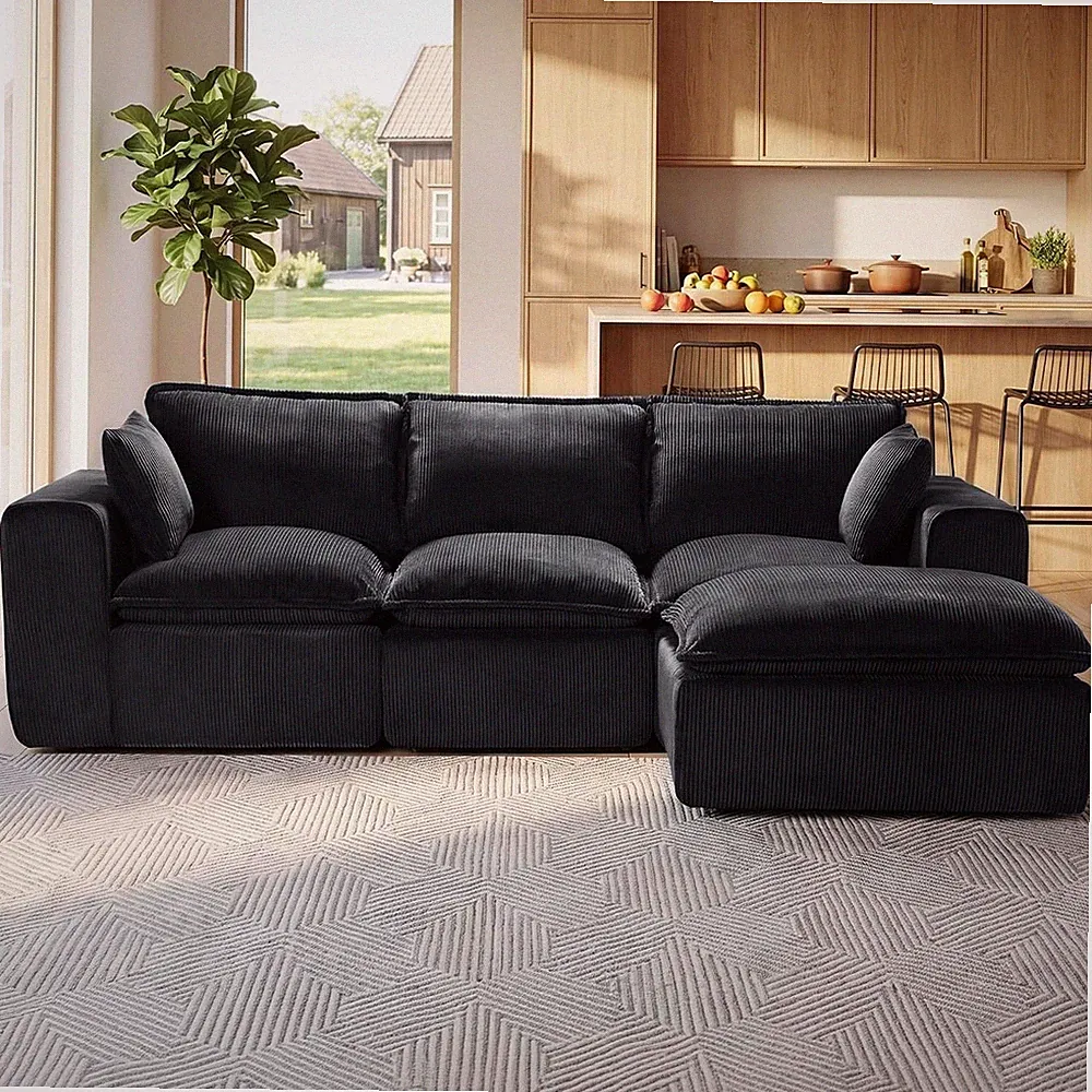 Modular Sectional Couches for Living Room Cloud Couch 4 Seater l-Shaped Sofa