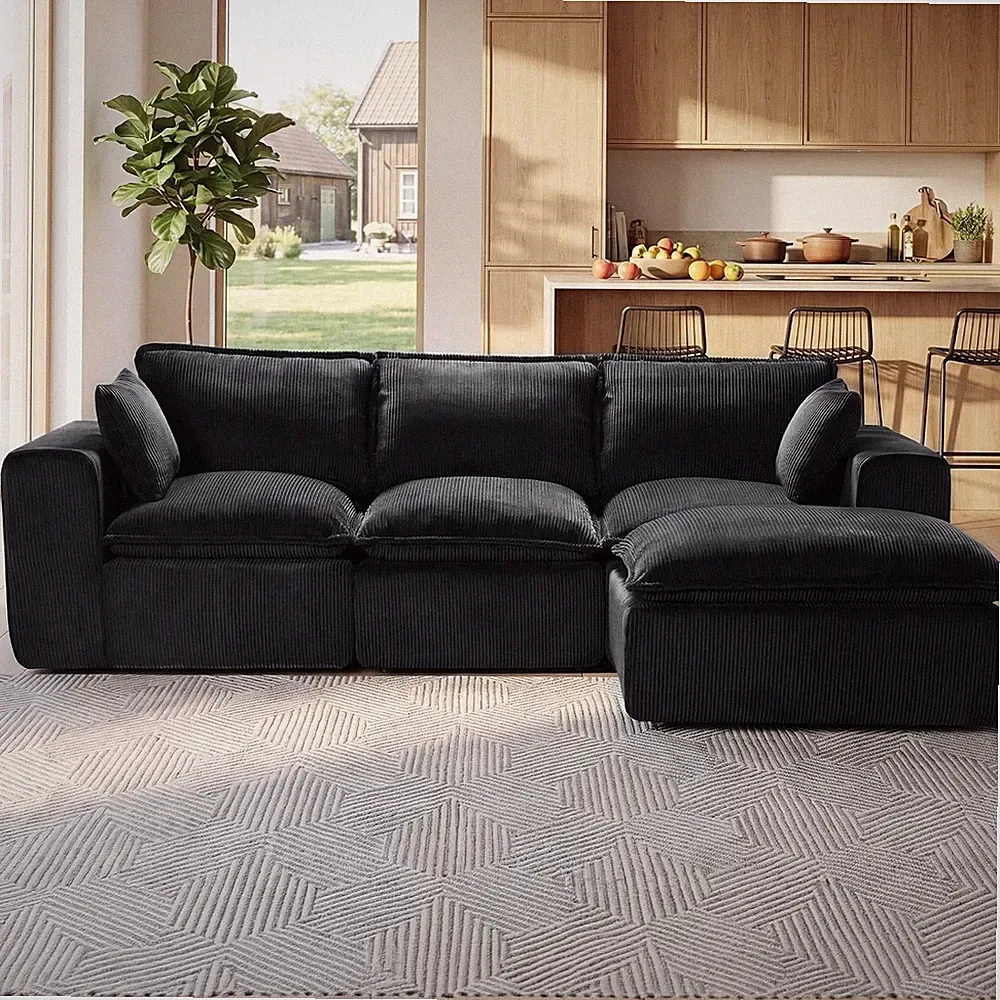 Modular Sectional Couches for Living Room Cloud Couch 4 Seater l-Shaped Sofa