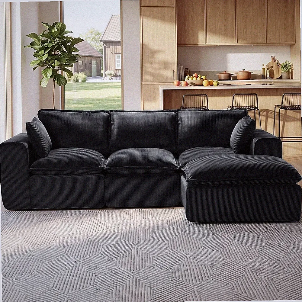 Modular Sectional Couches for Living Room Cloud Couch 4 Seater l-Shaped Sofa