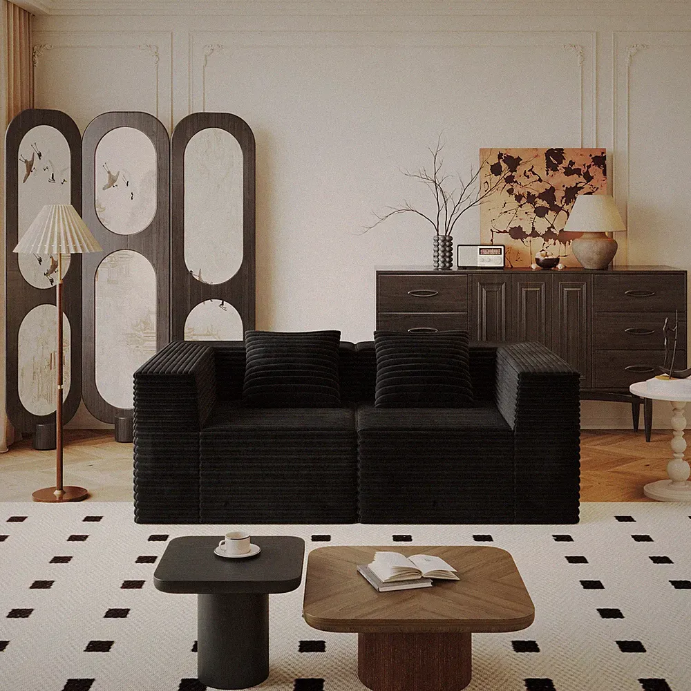 Modular Sectional Couches for Living Room w/Deep Seat,L-Shape Cloud Sofa Couch