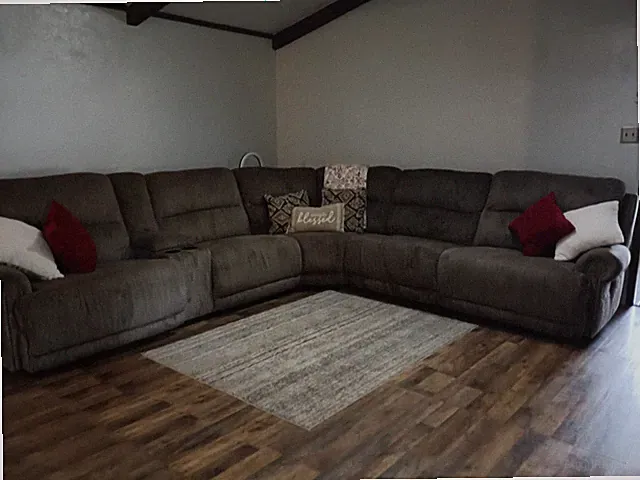 Modular Sectional Power Reclining Sofa, Air Leather Recliner L-Shape Sofa, Gray