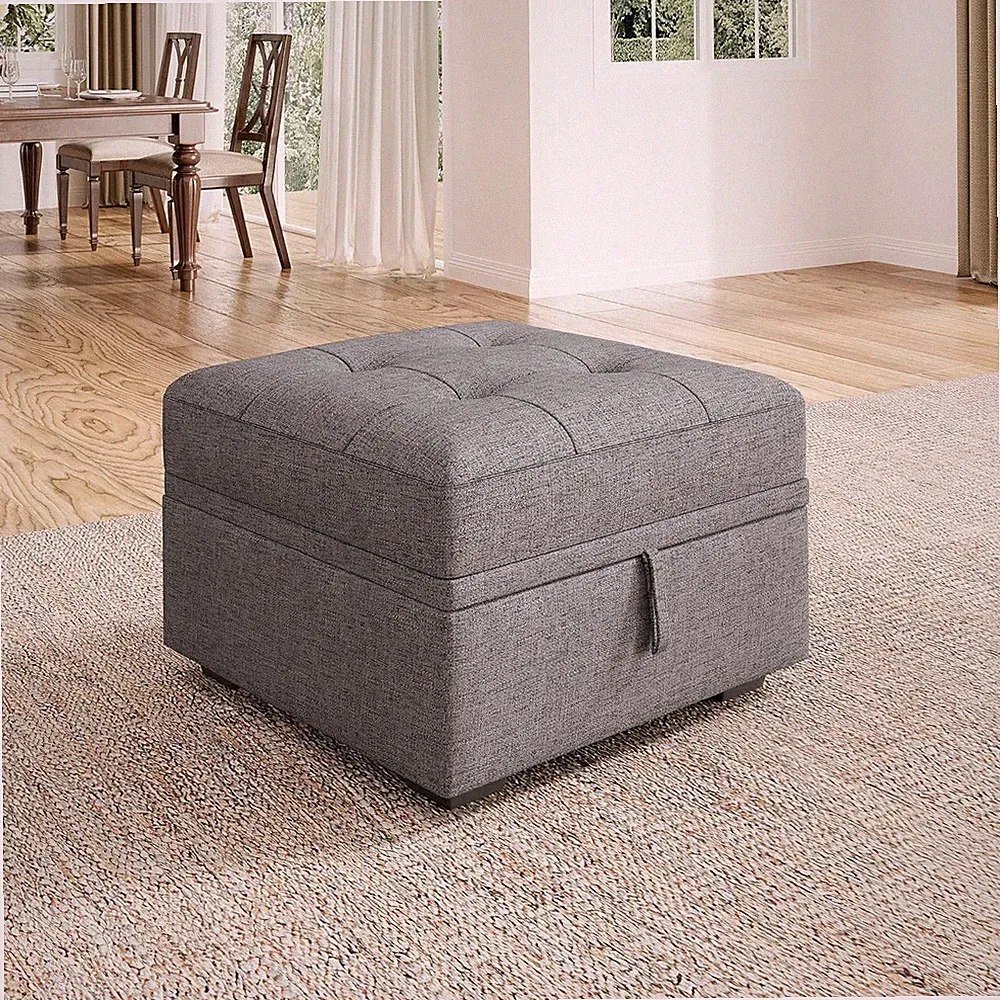 Modular Sectional Sleeper Sofa with Pull Out Bed, Ottoman for Sectional Couch, G