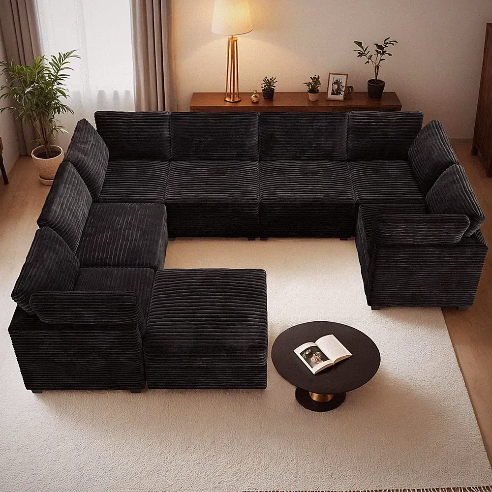 Modular Sectional Sofa,8 Pieces Sectional Couches for Living Room,131X98 G U Sha