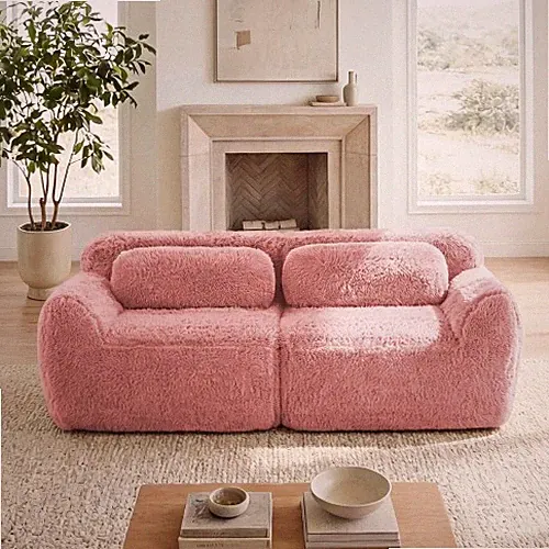 Modular Sectional Sofa Boneless Couch with Ottoman No Assembly Required