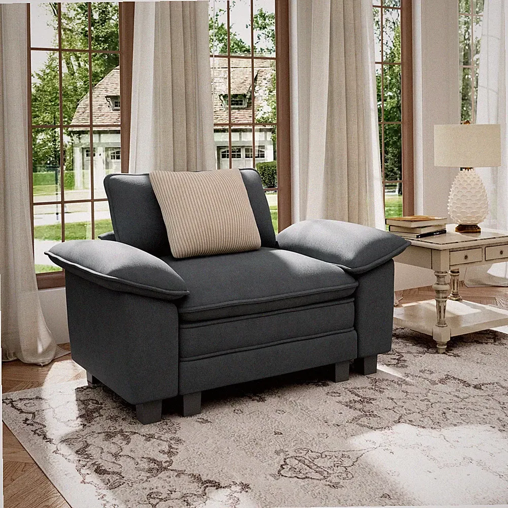 Modular Sectional Sofa Chenille Cloud Couch with Chaise and Cushion 1/4/5/6-Seat