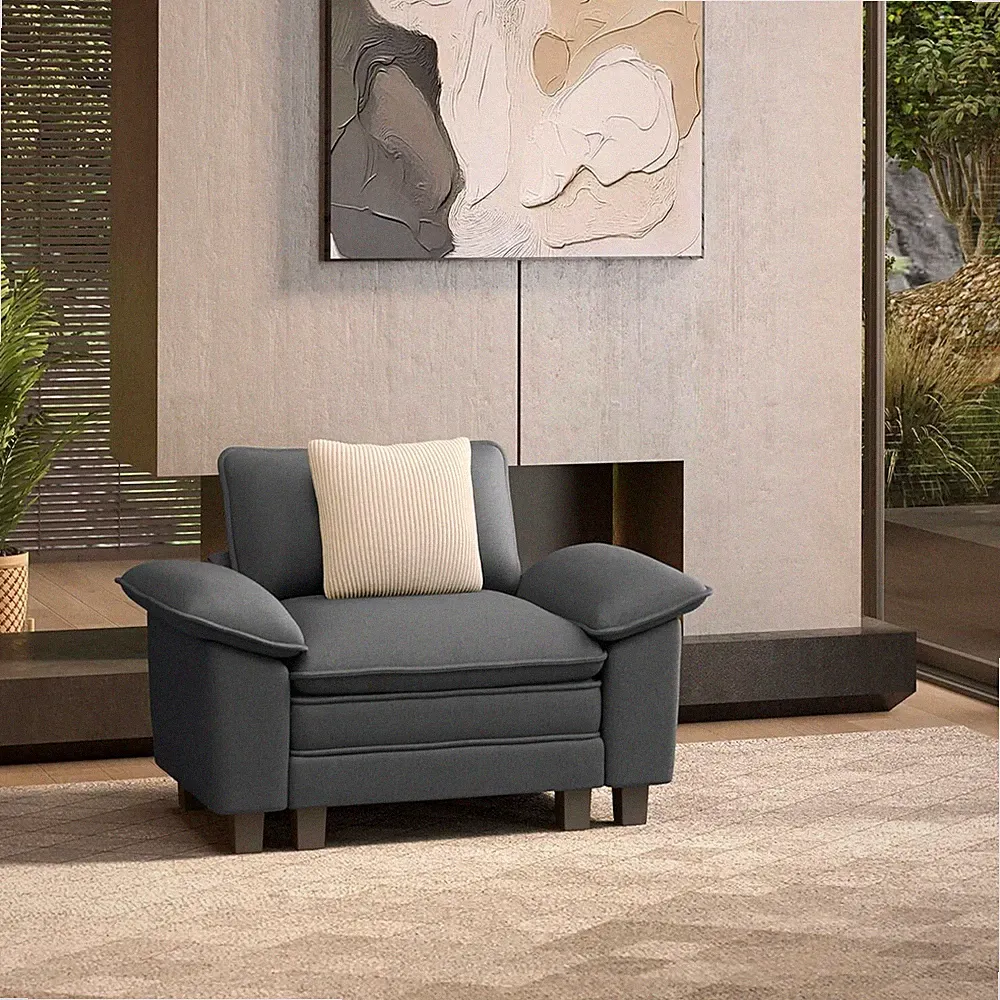 Modular Sectional Sofa Chenille Cloud Couch with Chaise and Cushion 7/5/4/3-Seat