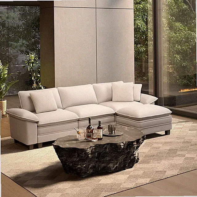 Modular Sectional Sofa Chenille Cloud Couch with Chaise and Cushion L Shaped