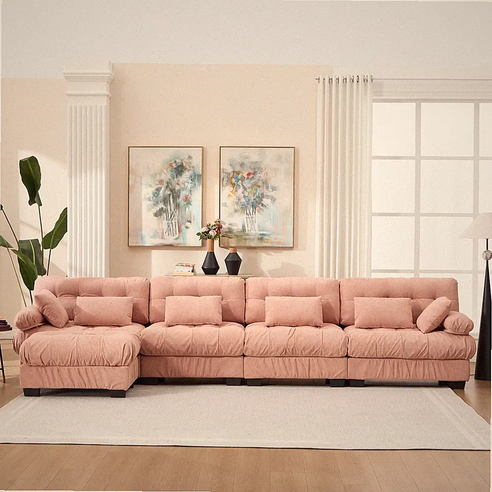 Modular Sectional Sofa Cloud Couch, L Shaped Sectional Couches for Living Room