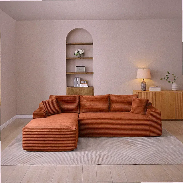 Modular Sectional Sofa, Cloud Sectional Couch, Modern Modular L-Shape Sofa Couch