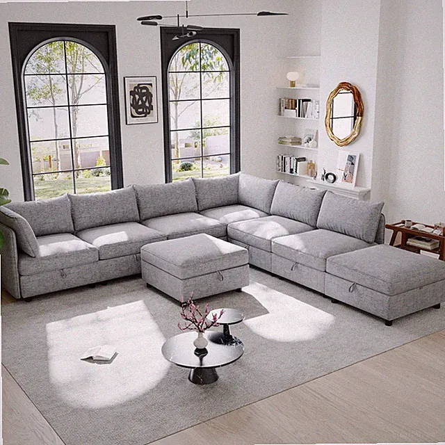 Modular Sectional Sofa,Convertible Sofa Seat With Storage,Sleeper Sectional Sofa