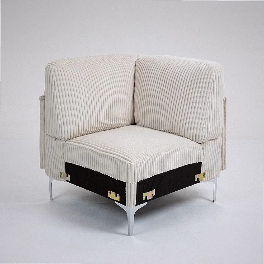 Modular Sectional Sofa Corner Seat Middle Seat Module Couch Beige