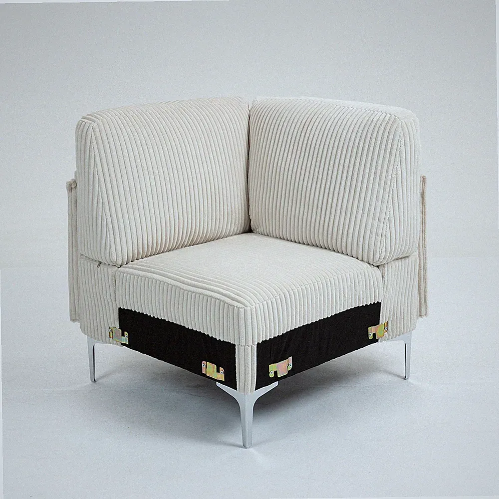Modular Sectional Sofa Corner Seat,Middle Seat Module Couch,Beige