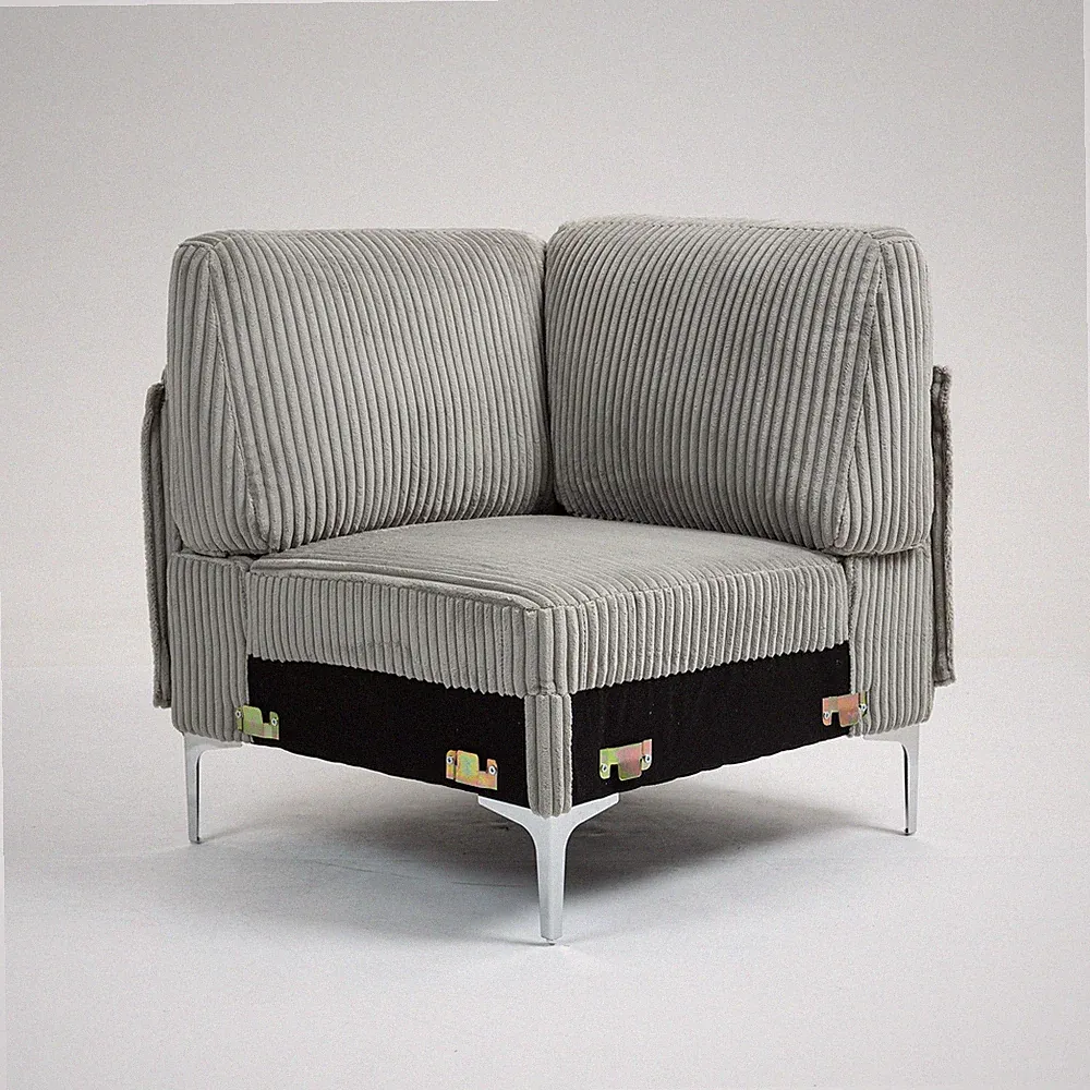 Modular Sectional Sofa Corner Seat,Middle Seat Module Couch,Gray