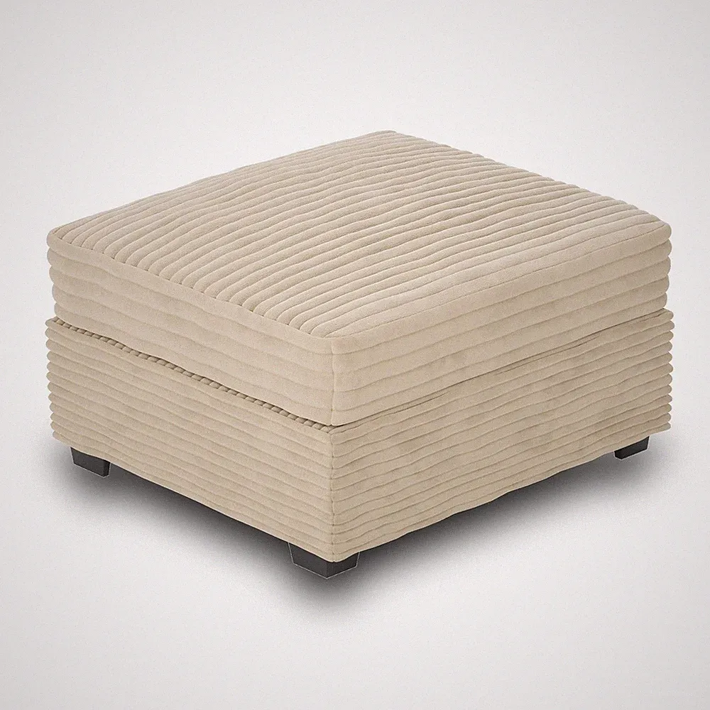 Modular Sectional Sofa Couch Matching Ottoman Seat Table Footrest