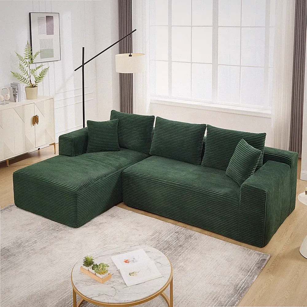 Modular Sectional Sofa Couches L-Shape Couch 2 Seat Modular Sofa Memory Foam Sec