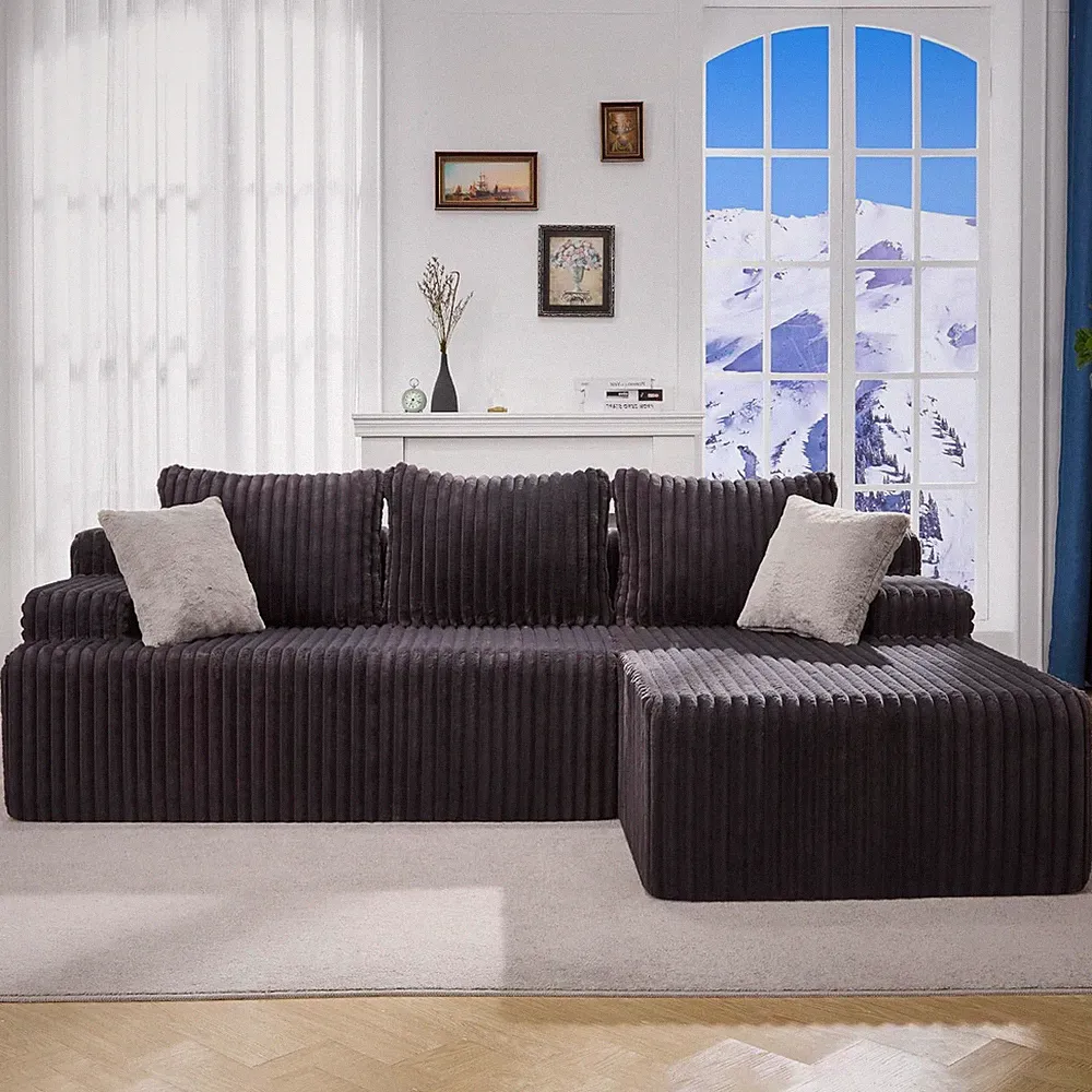 Modular Sectional Sofa Couches L-Shape Couch 3 Seat Modular Sofa Memory Foam Sec